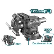 Total THTMF6156 | 5-Inch Swivel Steel Bench Vice product image