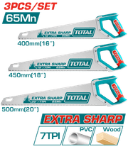 Total TOS23093 3-Piece Wood Saw Set product image