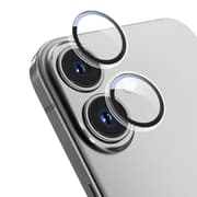 BLUEO NPB28 Original Metal Frame Lens Protector Glass (2 pcs/package) for iPhone 16/16 Plus - Transparent product image
