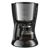 Philips Daily Collection Coffee Maker - 1.2L Glass Jug, Aroma Swirl, Drip Stop, & Stainless Steel Design - HD7462/20 product image