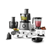 Philips Food Processor 1300W - 4-in-1, Massive 3.4L Bowl, PowerChop Technology, & Multiple Accessories - HR7778/01 product image
