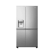 Hisense Side-by-Side Refrigerator - RS819N4ISU - 601L Capacity - Stainless Steel with Total No Frost & Inverter Technology product image
