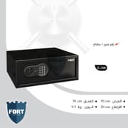 FORT E-300 Professional Wide Digital Steel Safe - 9.5kg Heavy-Duty Horizontal Safe with Electronic PIN & Manual Keys (W50 x D38 x H20 cm) product image