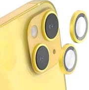 BLUEO NPB27 Original Metal Frame Lens Protector Glass (2 pcs/package) for iPhone 15 (6.1″/6.7″) - Yellow product image