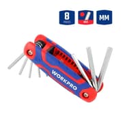 WORKPRO 8-Piece Folding Hex Key Set (Metric) | WP222019 product image