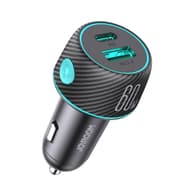 60W Multi-Color Car Charger with Light Button product image