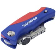 WorkPro WP211006 Quick-Change Folding Utility Knife with 5 Spare Blades product image