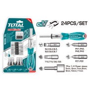 Total TACSD30246| 24PCS Ratchet Screwdriver Set product image