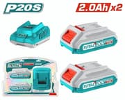 Total TFBCPK1222 2x 20V Battery Pack + Fast Charger product image