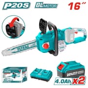 Total TGSLI401682 |16-Inch Lithium-Ion Cordless Chainsaw with 2×4Ah Batteries and Charger product image