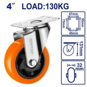 EMTOP EMJL2342 4inch Swivel Caster Wheel – Orange product image