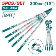 Total THTKT57245 Bi-Metal Hacksaw Blade Set – 5 Pcs product image