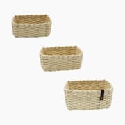 Weva Stack Faux Rattan Storage Baskets product image