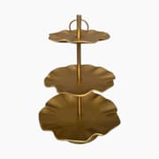Weva Round Gold 3 Tier Cake Stand product image