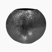 Weva Medium Nickel Ribbed Hammered Washed Round Vase product image
