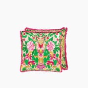 Designers Guild Ikebana Damask Fuchsia Embroidered Throw Pillow product image