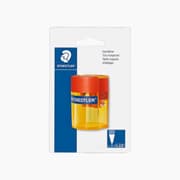 STAEDTLER CARD SHARPENER PLASTIC CYLINDRICAL IN PLASTIC SLEEVE HOLE ASSORTED COLORS S 511 006 BK product image