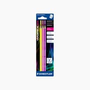 STAEDTLER CARD WOPEX HB PENCILS, YELLOW + PINK + PURPLE, CAPACITY 3 PCS product image