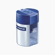 STAEDTLER PACK METAL SHARPENER DOUBLE-HOLE CYLINDRICAL IN PLASTIC product image