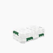 Jadever 3 Piece Transparent Plastic Box Set Organizer product image