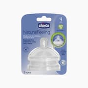 Chicco Natural Feeling Teat 4M+ Adjustable Flow 2 Pcs product image