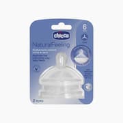 Chicco Natural Feeling Teat 6M+ Food Flow 2 Pcs product image