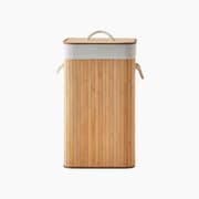 H Living Fancy Foldable Laundry Basket 35x35x60 cm Beige product image