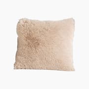 H Living Fluffy Plush Toss Pillow Cover 45x45 cm Beige product image