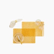 H Living Golden Flower Pvc 2 pcs Table Mat 30x45 cm Gold product image
