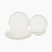 H Living Torino Porcelain Table Set 54 Pieces, 12 Servings Gold product image