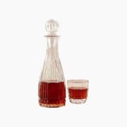 H Living Luzia Glass 3 Pieces Decanter 1000 ml + 250 ml Transparent product image