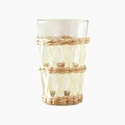 H Living Stripe Wicker Glass Wickered Glass 320 ml Cream product image