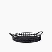 H Living Calantha Paper- Metal Tray 35 cm Black product image