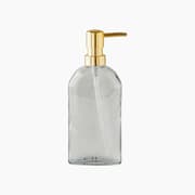 H Living Doria Glass Bathroom Soap Dispenser Transparent product image