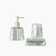 H Living Polina Glass 3 pcs Bath Set Green product image