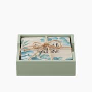 H Living Gum Wooden 7 Pcs Coaster 11,5 cm Colored product image