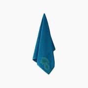H Living Hued Palm Cotton Applique Face Towel 50x80 cm Blue - Green product image