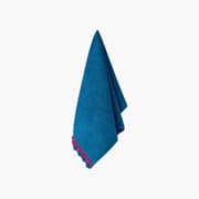 H Living Crispy Colorful Cotton Crocheted Face Towel 50x80 cm Blue product image