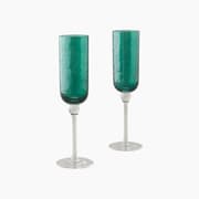 H Living Favour Glass 2 pcs Chalice Green product image