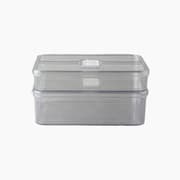 H Living Bella Plastic 2 pcs Kitchen Organizer 3 L – 5 L Transparent product image