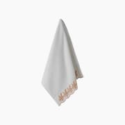 H Living Artistic Leafy Cotton Brode Face Towel 50x80 cm Ecru - Yellow product image