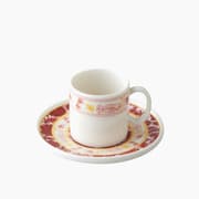 H Living Seris Bone Porcelain 4 Pieces 2 Servings Coffee Cup Set 90 ml Pink - Yellow product image
