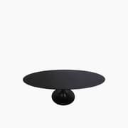 Splendido Home Furniture Black Oak & Black Iron Oval Table product image