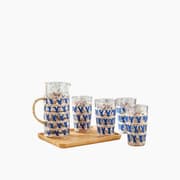 Blue Rattan Tumbler and Cups product image
