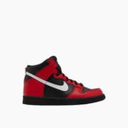 Nike Dunk High GS Black and University Red Shoes product image