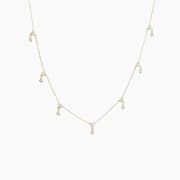 Joy Jewels Double Round Stone Drop Necklace product image
