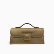 Farah Asmar Champagne Gold Lara Clutch product image