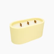 Golden Bloom Soft Yellow Candle product image