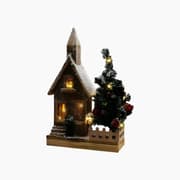 House With Christmas Tree And Led (F1) product image