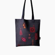 Folkglory Palestinian Motifs Denim Tote Bag product image